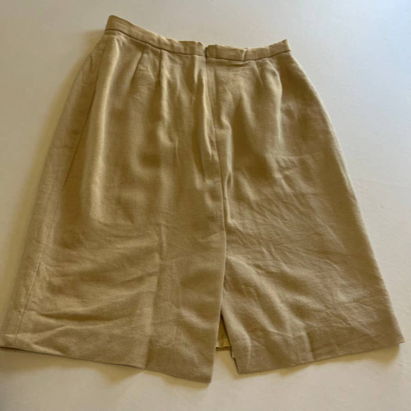 Citi by Yansi Fugel Khaki wool blend Skirt 14 - Picture 2 of 9